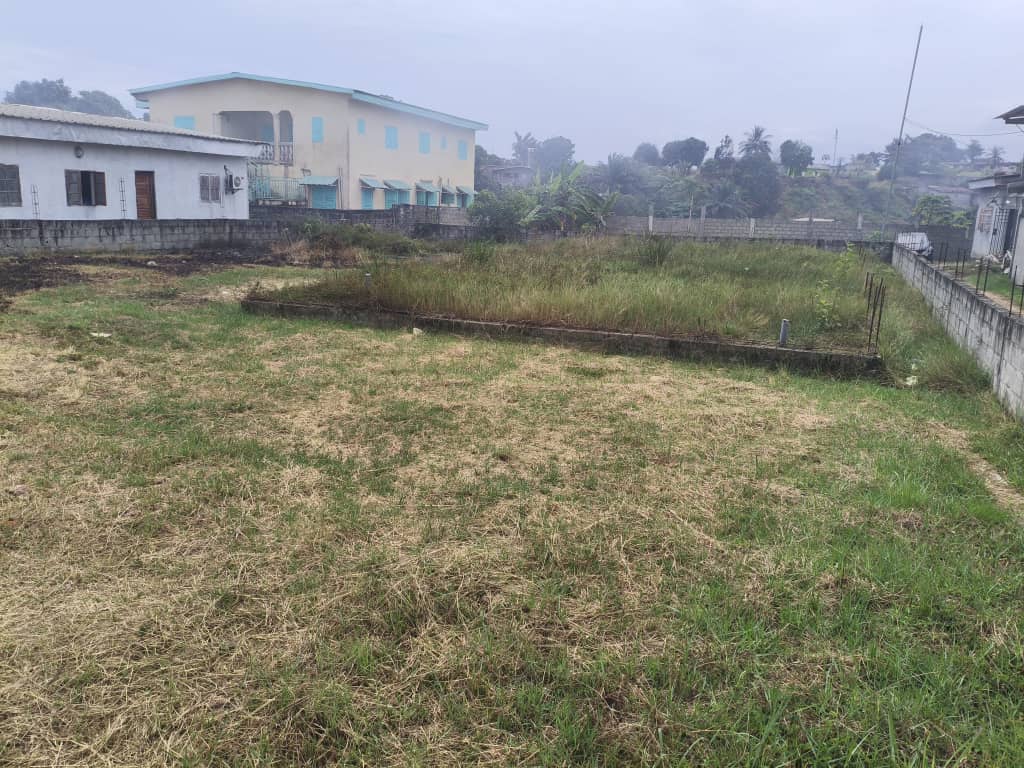 Terrain nu clôturé dans la zone de owendo port sur 1100m². Titre foncier.