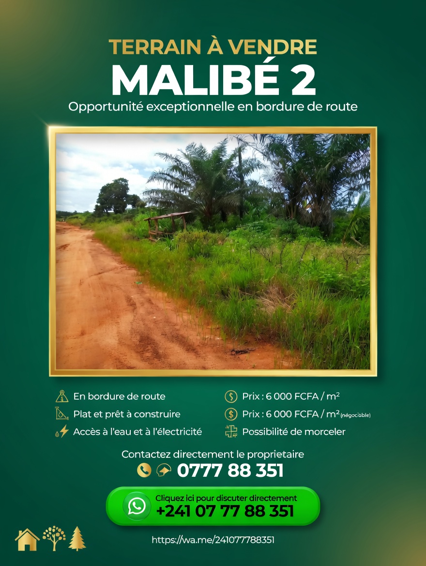 TERRAIN À VENDRE SANS DÉMARCHEUR